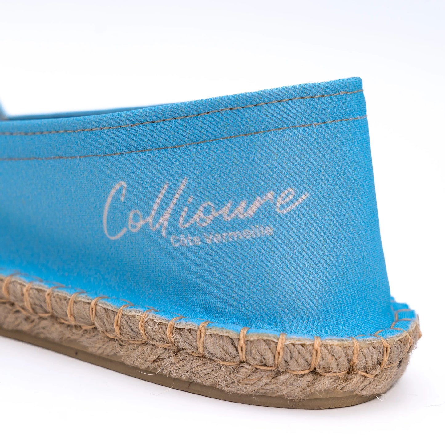 Zoom sur le talon de l'espadrille Collioure