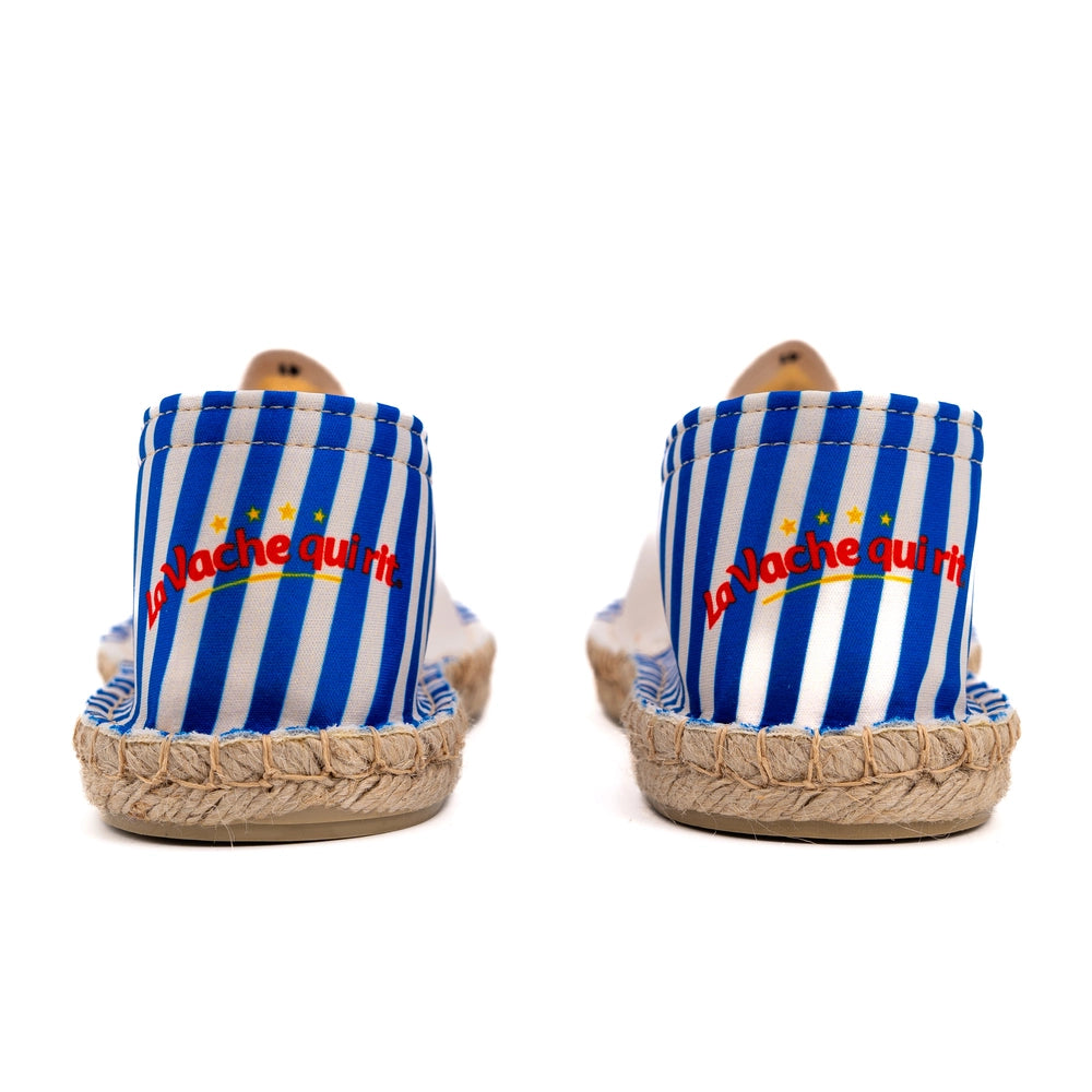 Talon de l'espadrille La Vache Qui Rit à rayures