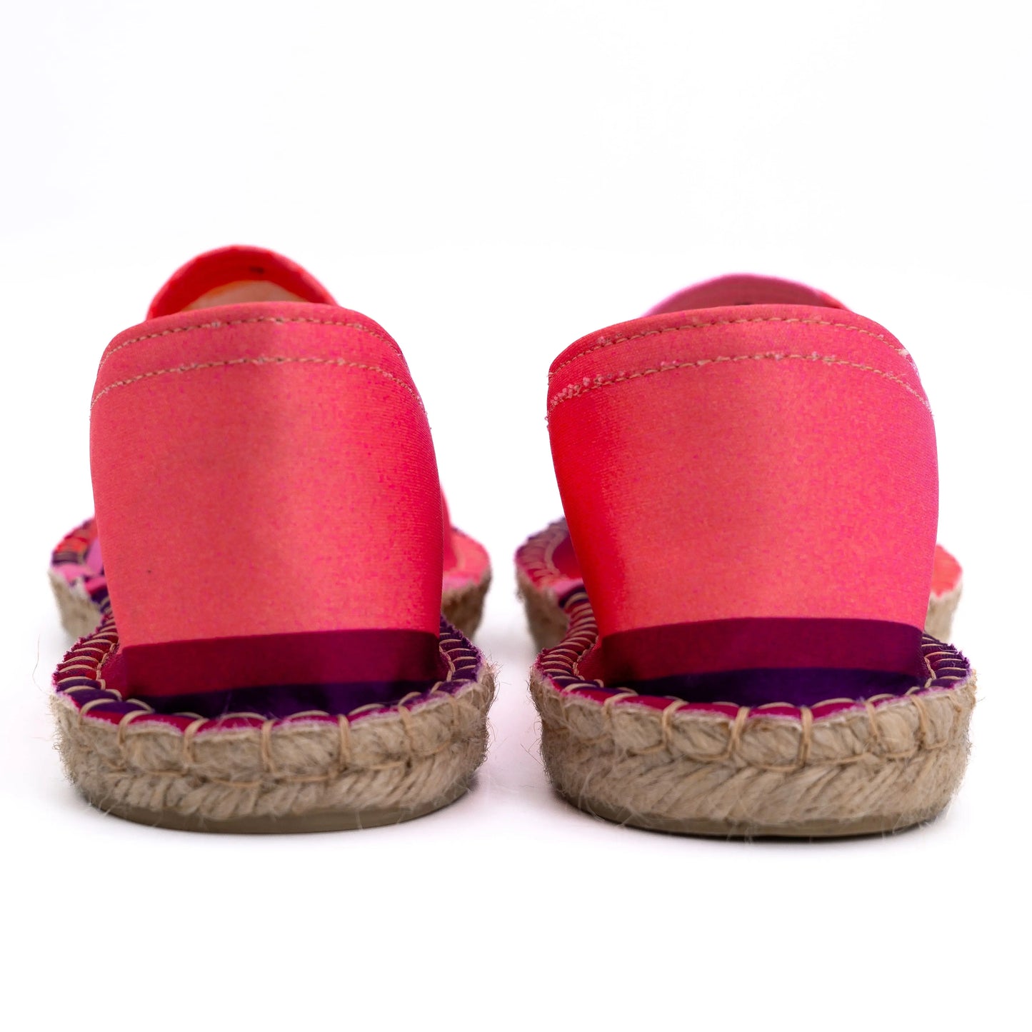 Vue arrière de l'espadrille JO Paris 2024 rose