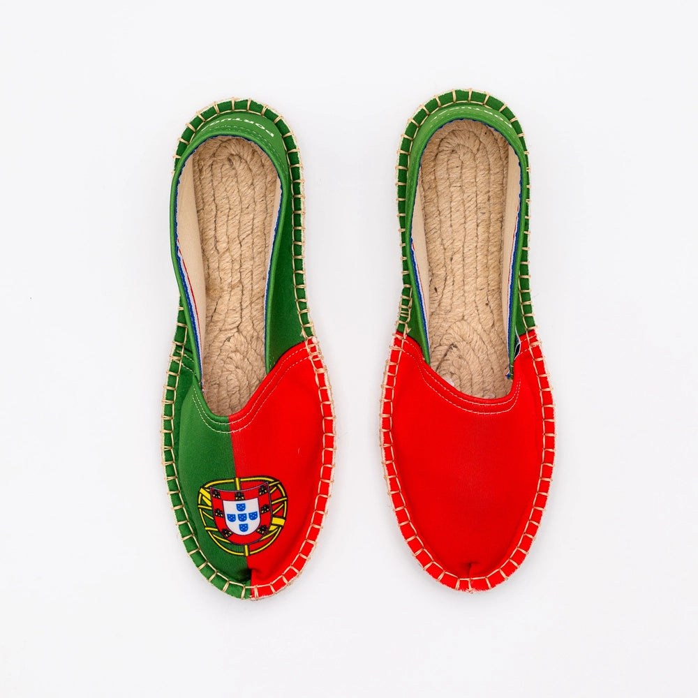 Espadrille à l'imprimé du drapeau du Portugal