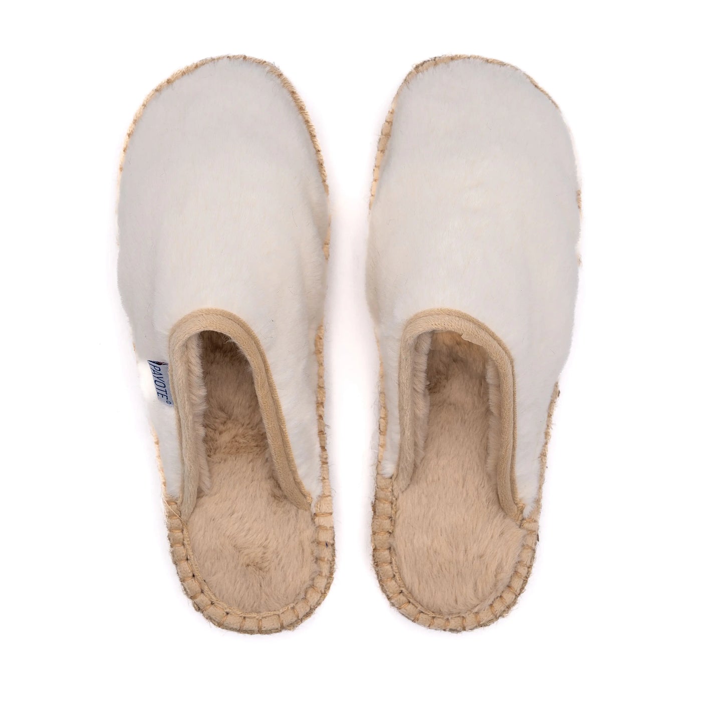 White Espadrille Mule Slipper