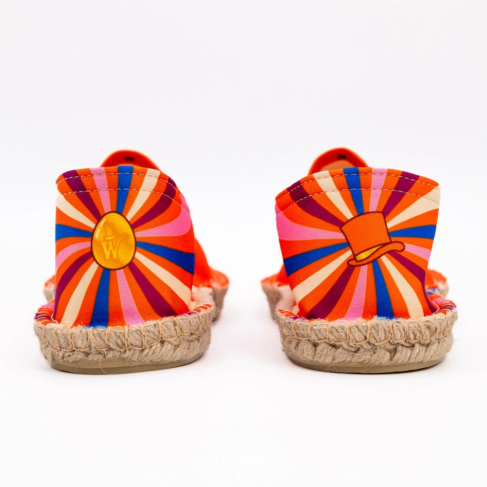 Vue du talon de l'espadrille Charlie et la Chocolaterie