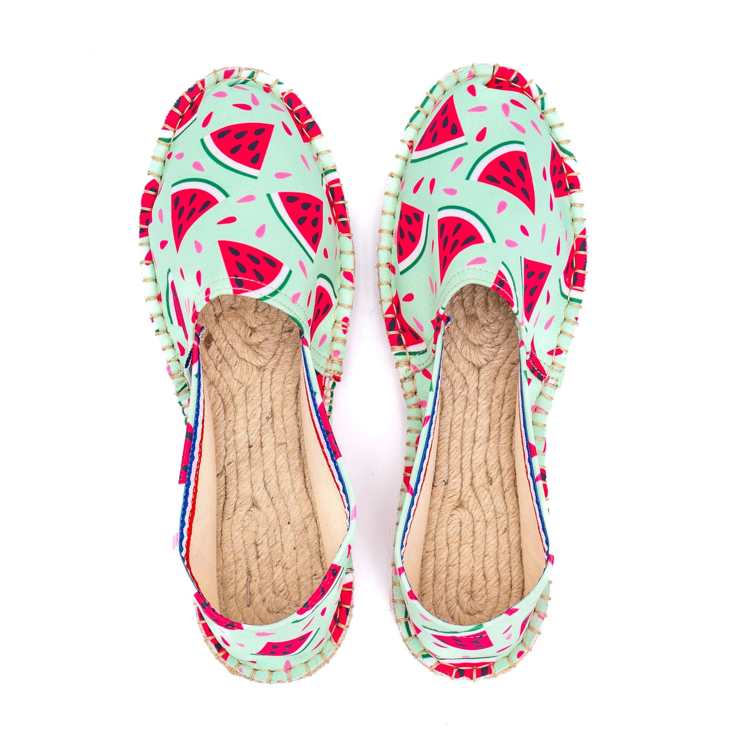 Espadrille originale à l'imprimé pastèque frais et pétillant