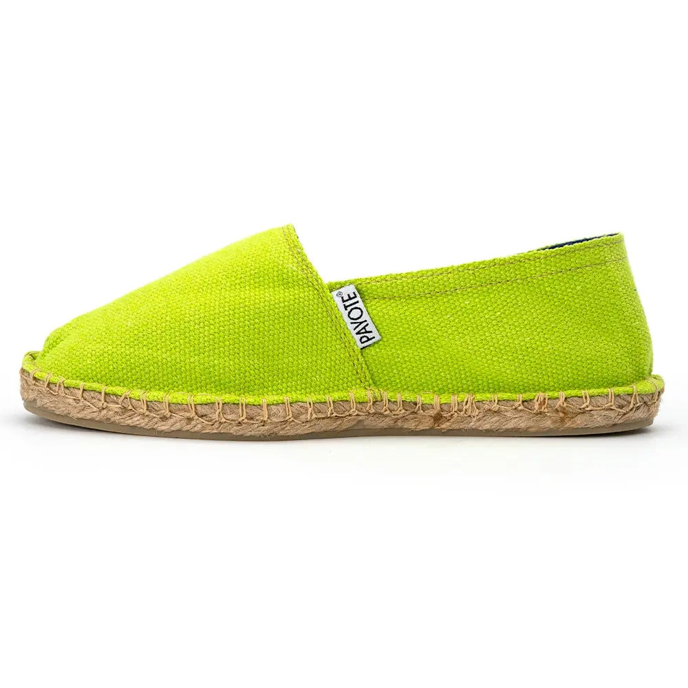 Espadrille vert bambou fabriquée en France