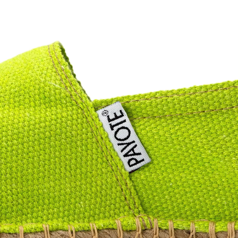 Etiquette Payote de l'espadrille vert bambou