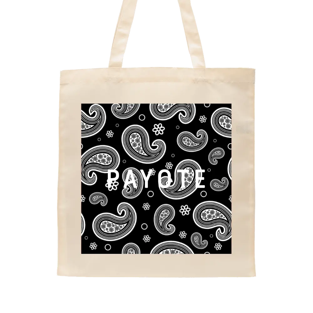 Black Bandana Tote Bag