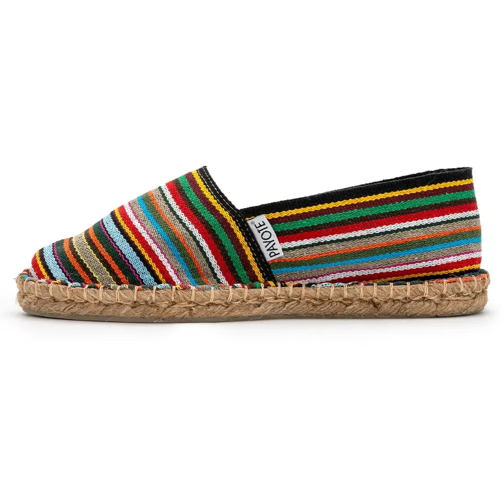 Espadrille bayadère multicolore