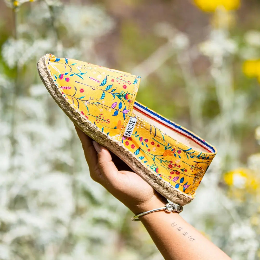 Espadrille à l'imprimé fleuri