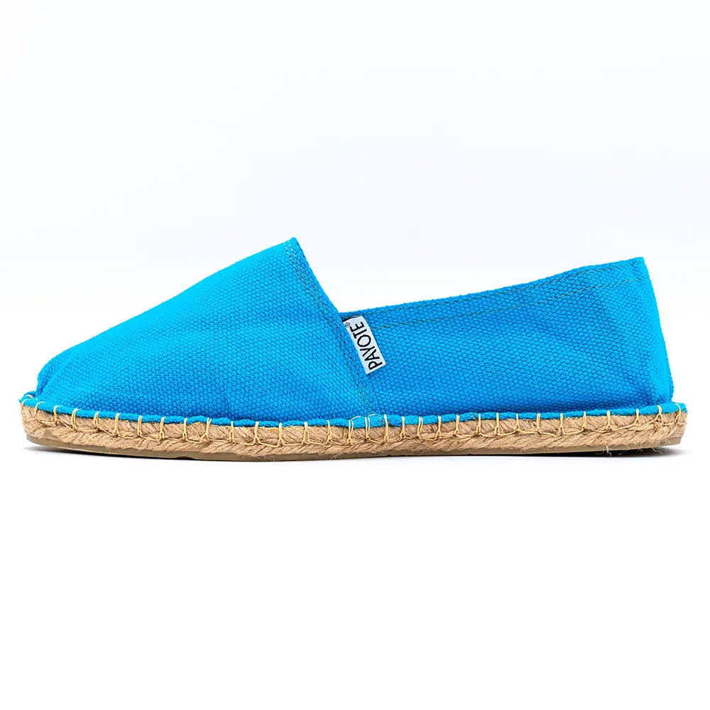 Espadrille bleu turquoise fabriquée en France