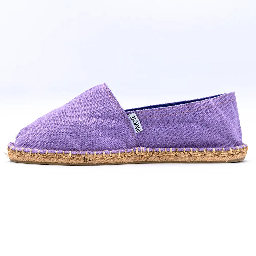 Espadrille lilas fabriquée en France