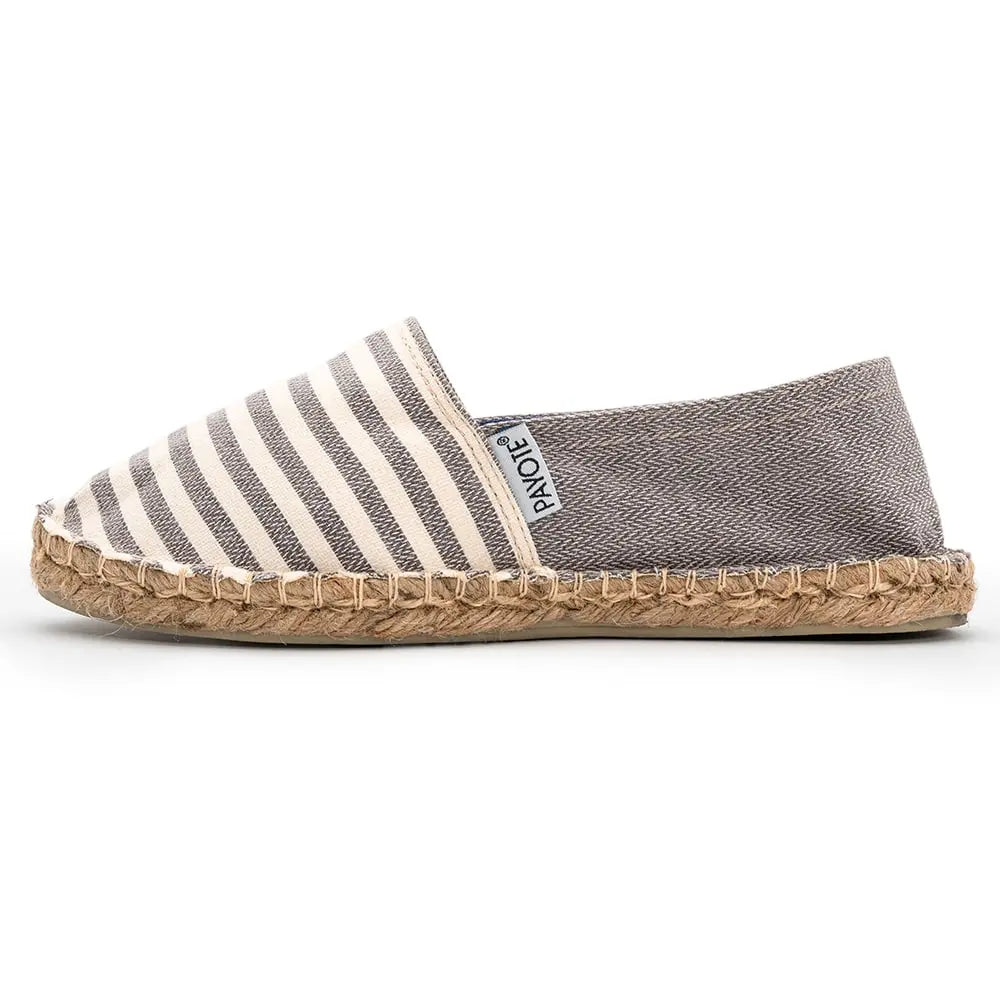 Espadrille bicolore grise