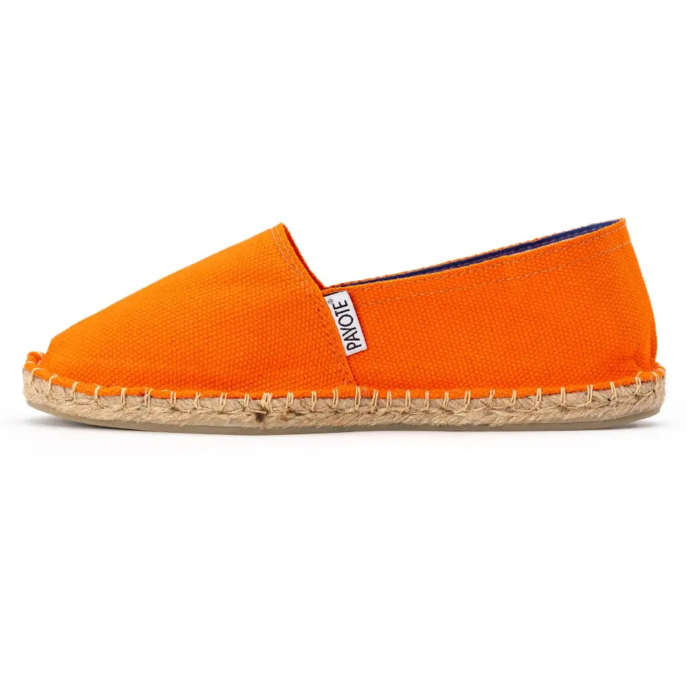 Espadrille orange fabriquée en France