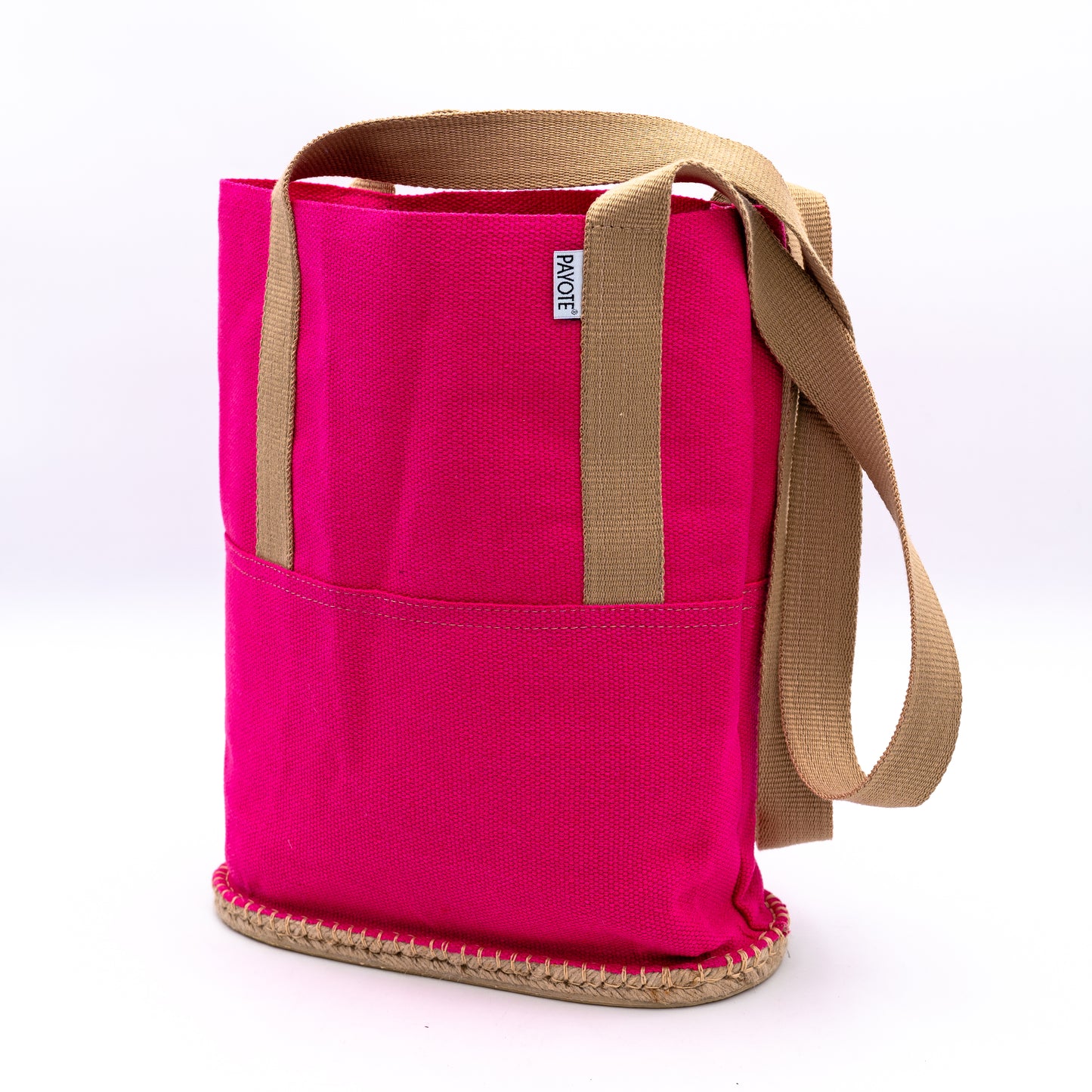 Sac espadrille fuchsia made in France