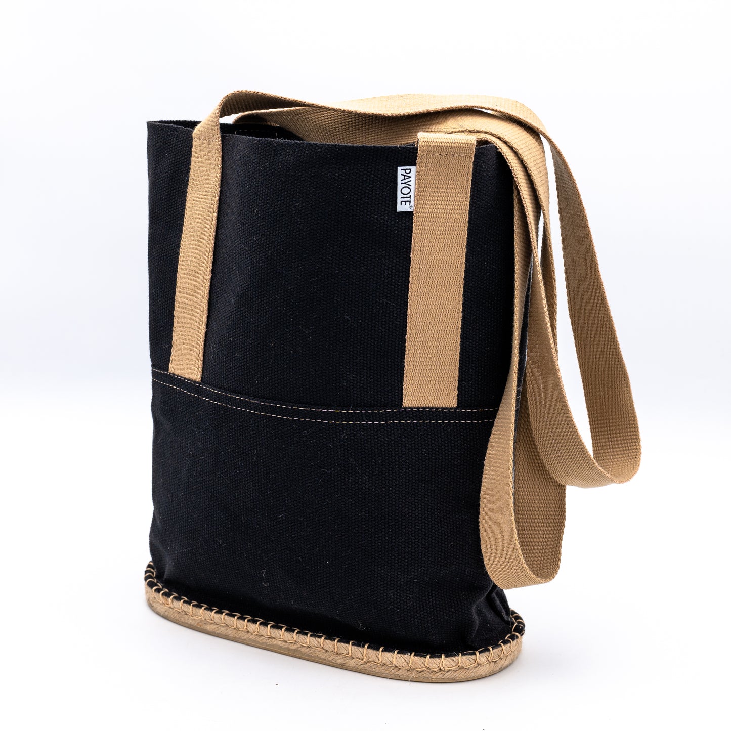 Sac espadrille noir fabriqué en France