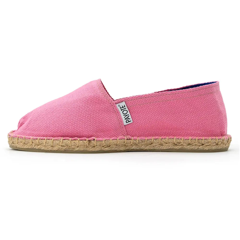 Espadrille rose fabriquée en France