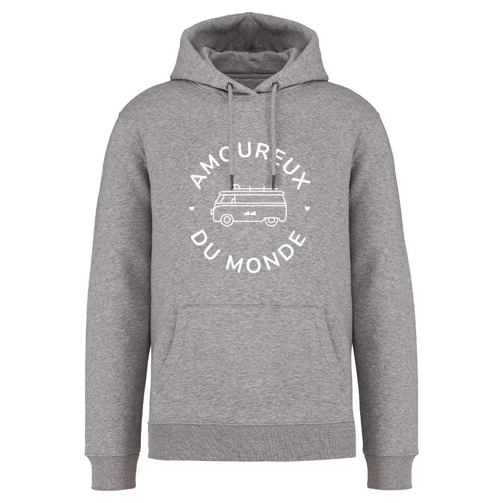 Sweat Capuche Recyclé - Amoureux du monde