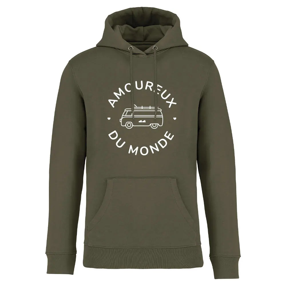 Sweat Capuche Recyclé - Amoureux du monde