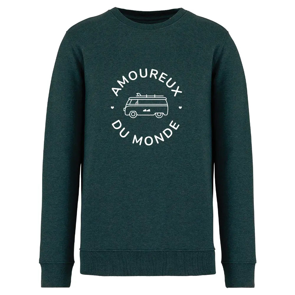 Recycled Round Neck Sweatshirt - Lovers of the World