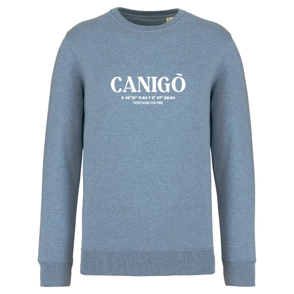 Recycled Round Neck Sweatshirt - Canigó compass