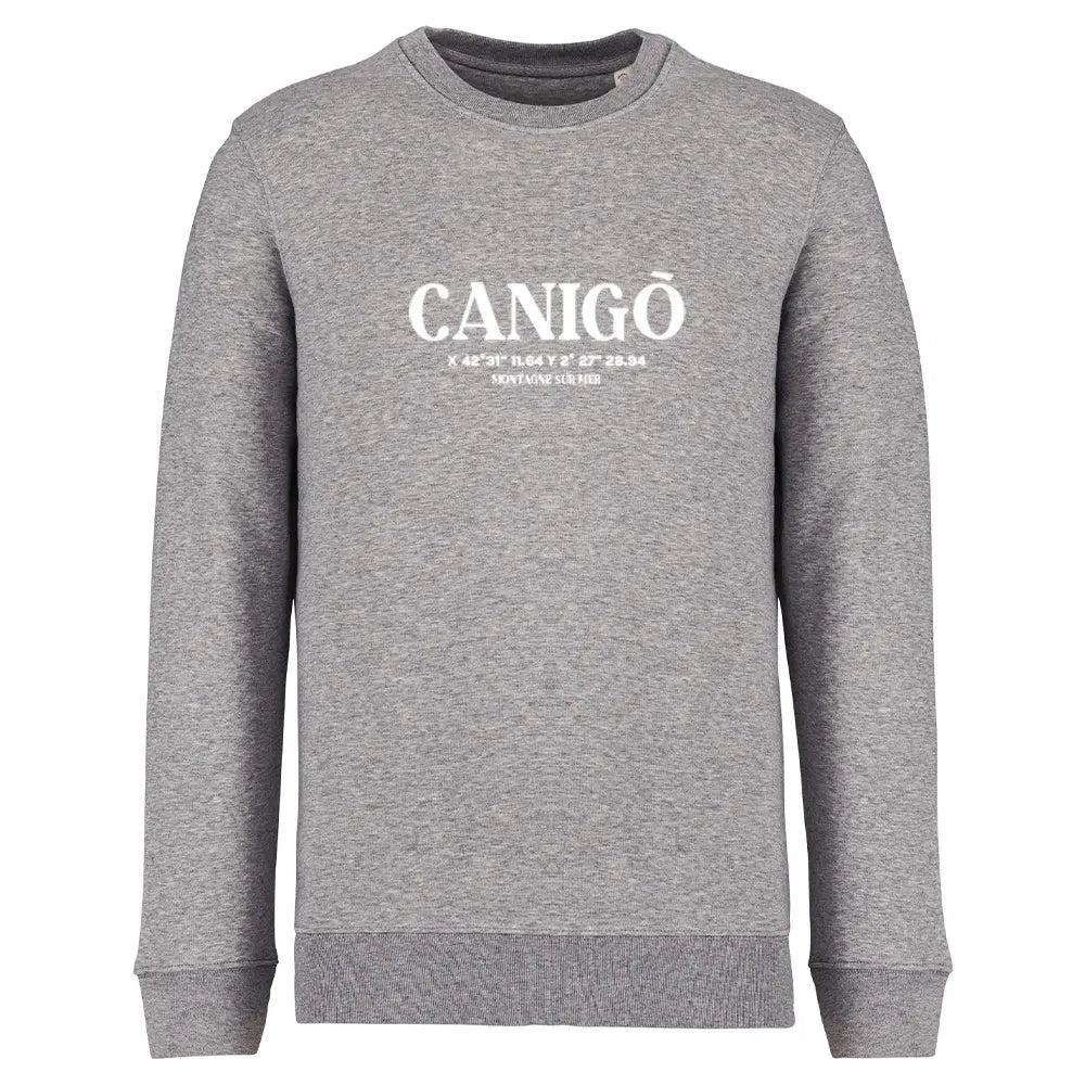 Recycled Round Neck Sweatshirt - Canigó compass