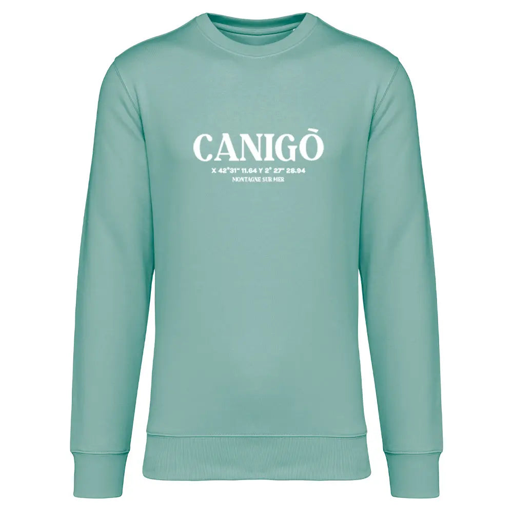 Recycled Round Neck Sweatshirt - Canigó compass