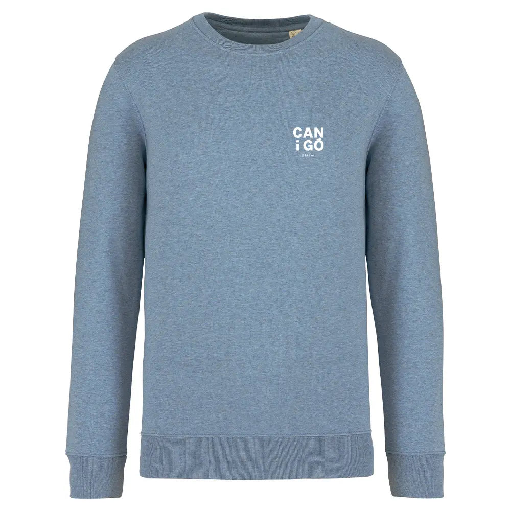 Recycled Round Neck Sweatshirt - Canigó vertical heart