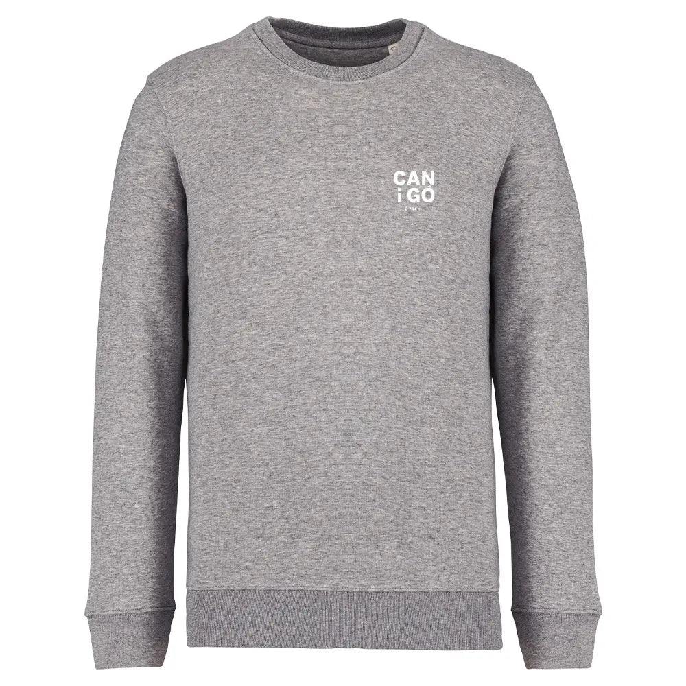 Recycled Round Neck Sweatshirt - Canigó vertical heart