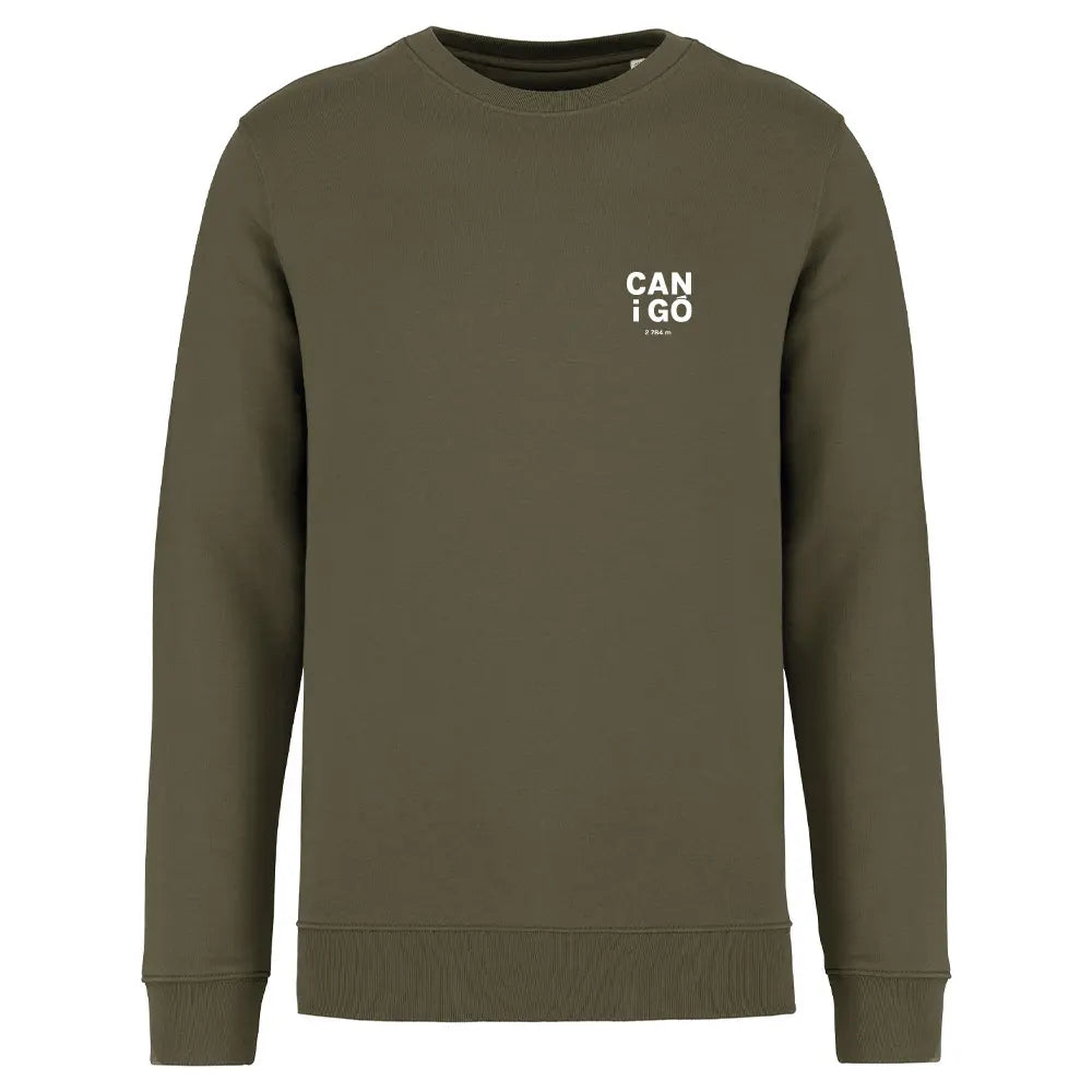 Recycled Round Neck Sweatshirt - Canigó vertical heart