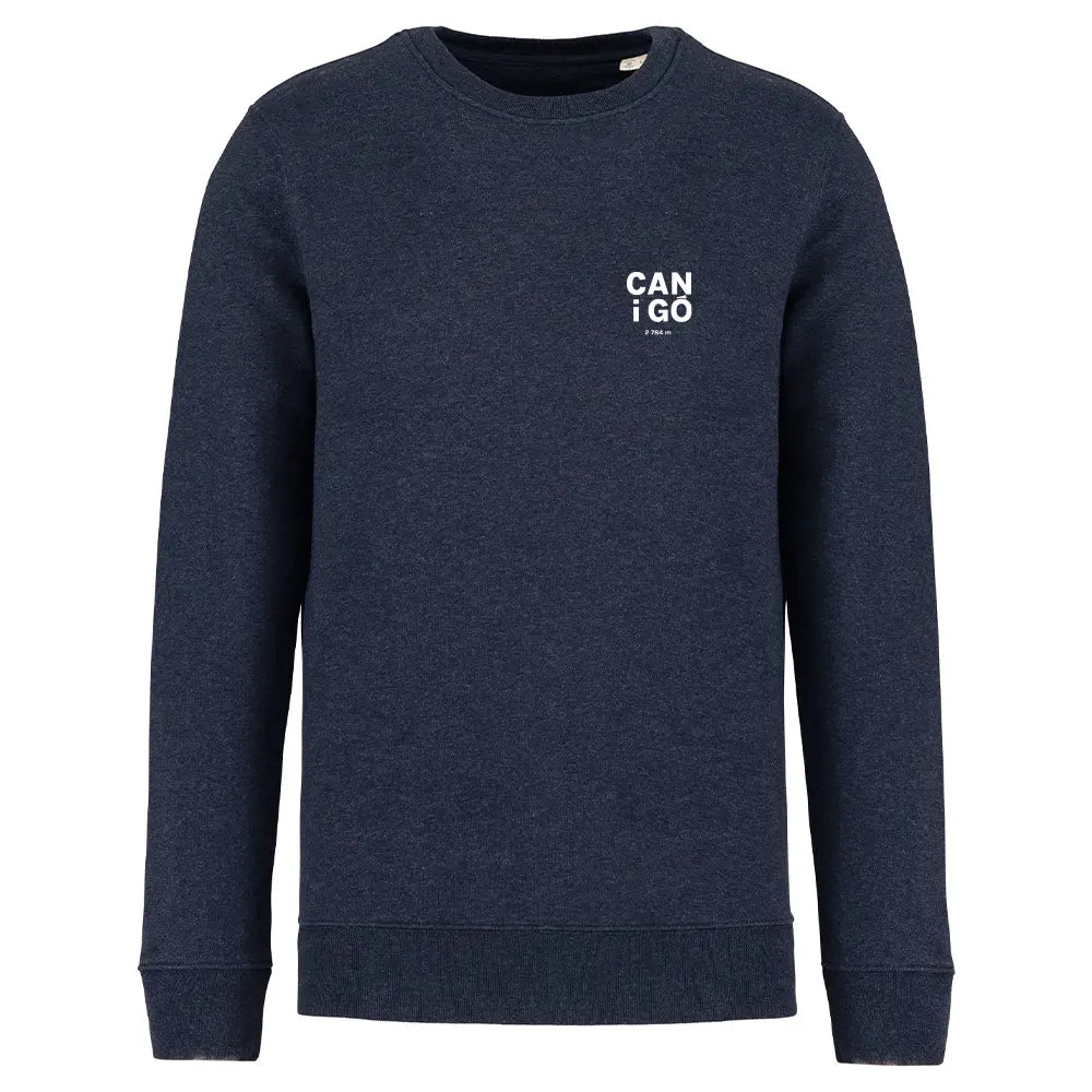 Recycled Round Neck Sweatshirt - Canigó vertical heart