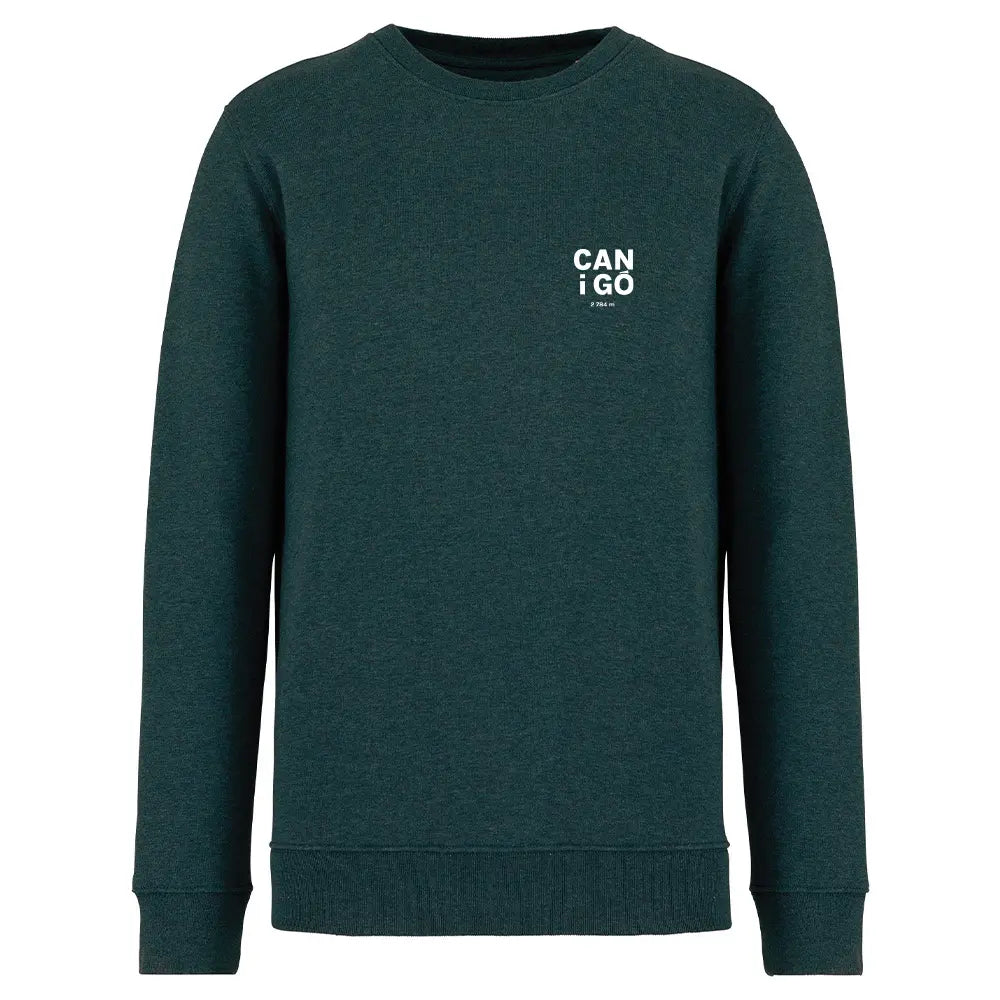 Recycled Round Neck Sweatshirt - Canigó vertical heart