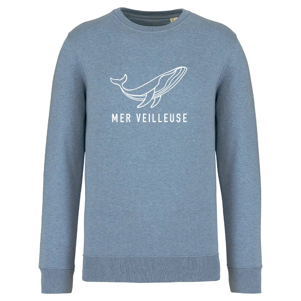 Recycled Round Neck Sweatshirt - Nightlight Sea