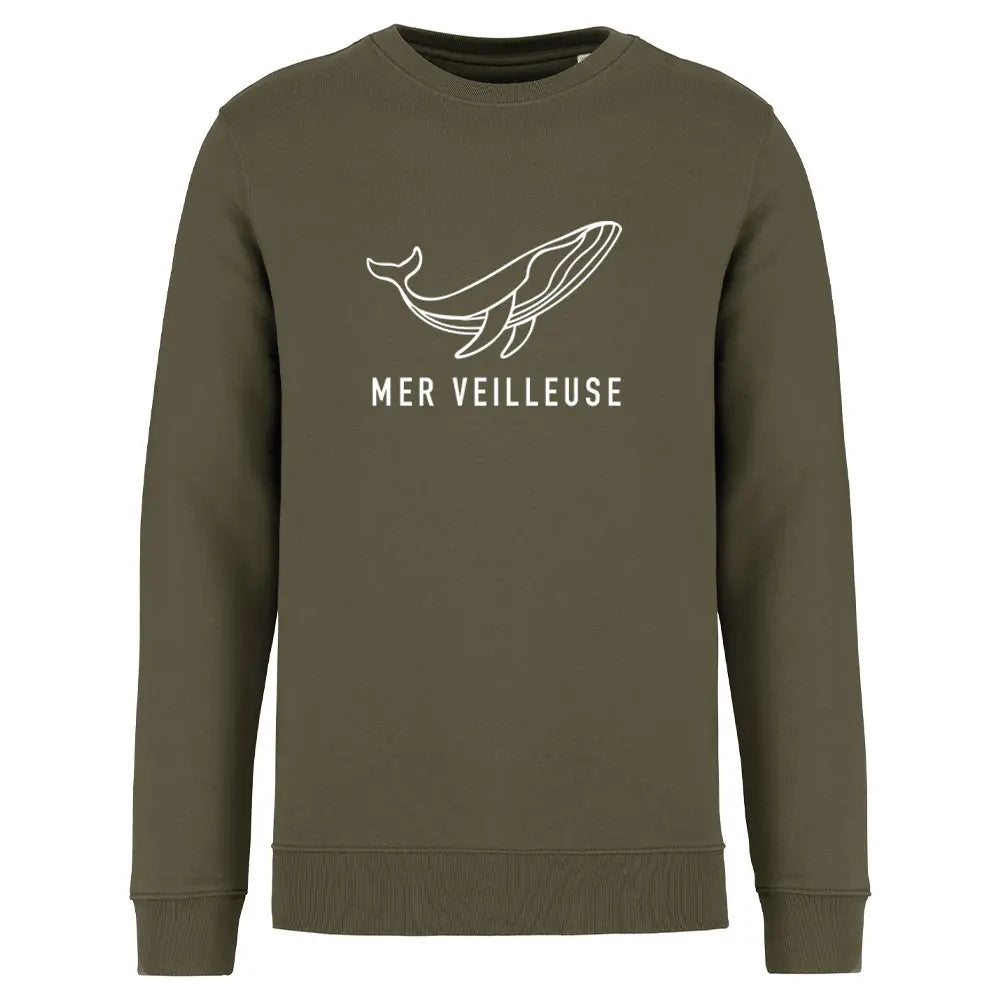 Recycled Round Neck Sweatshirt - Nightlight Sea
