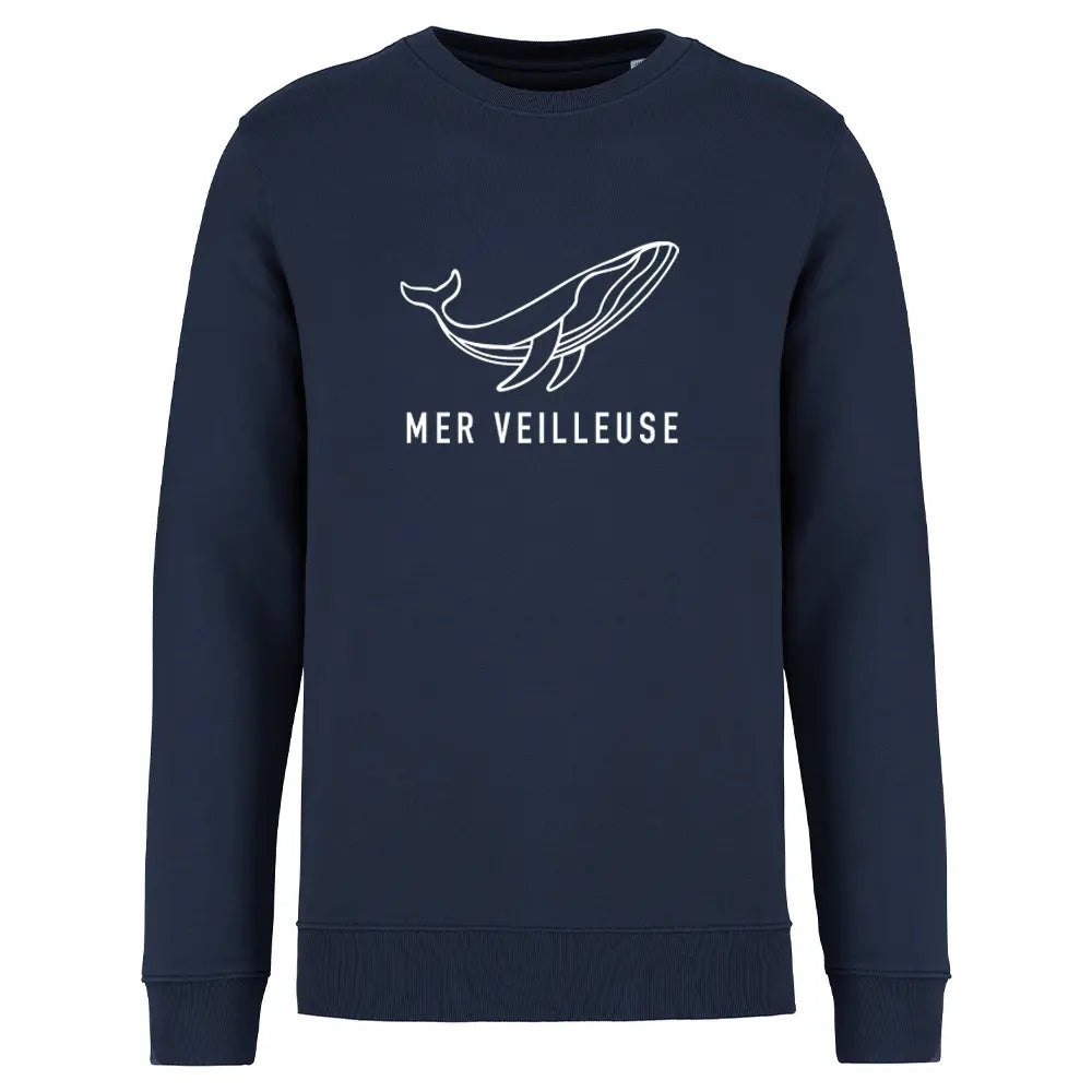 Recycled Round Neck Sweatshirt - Nightlight Sea