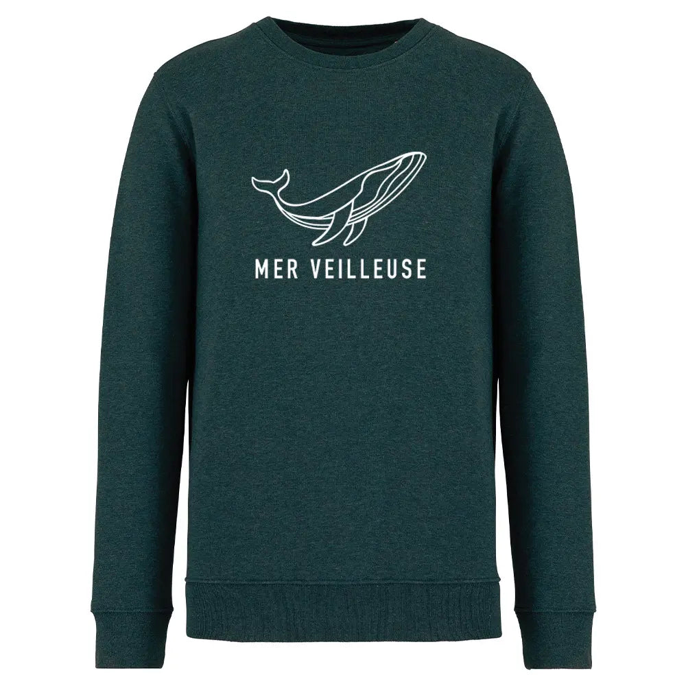 Recycled Round Neck Sweatshirt - Nightlight Sea