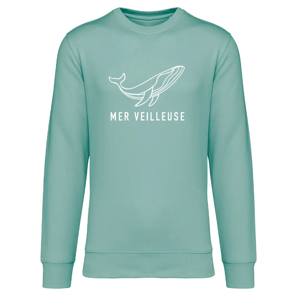 Recycled Round Neck Sweatshirt - Nightlight Sea