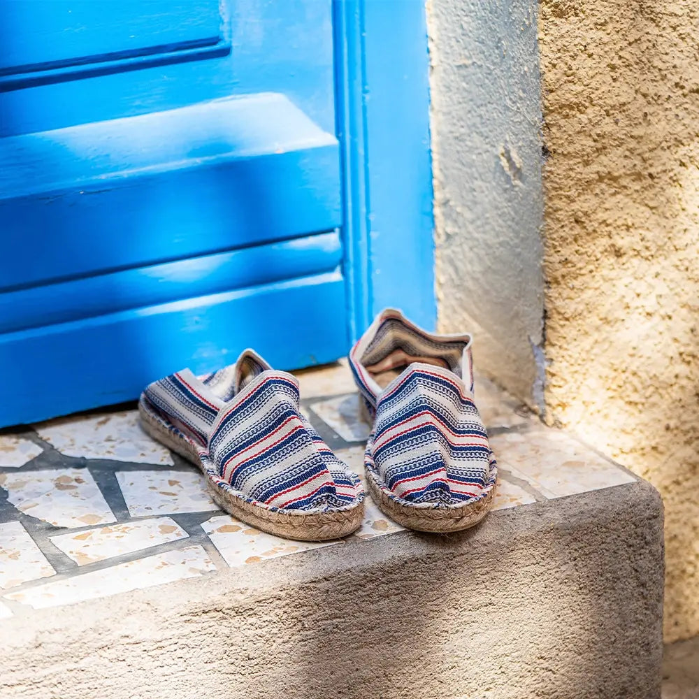 Espadrille rayée Andréa en situation