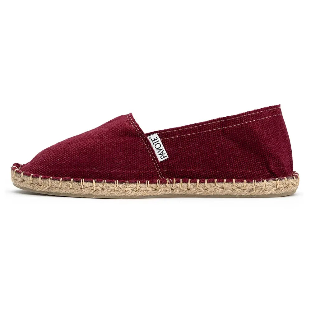 Espadrille bordeaux fabriquée en France