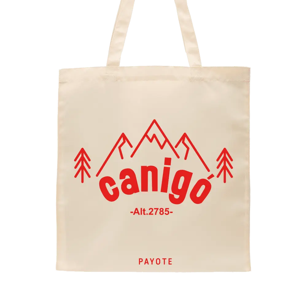 Canigó Horizon Red Tote Bag