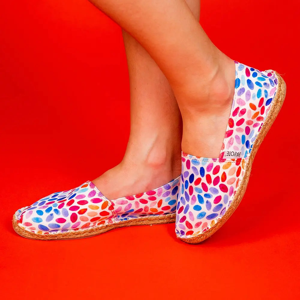 Espadrille imprimée originale colorée