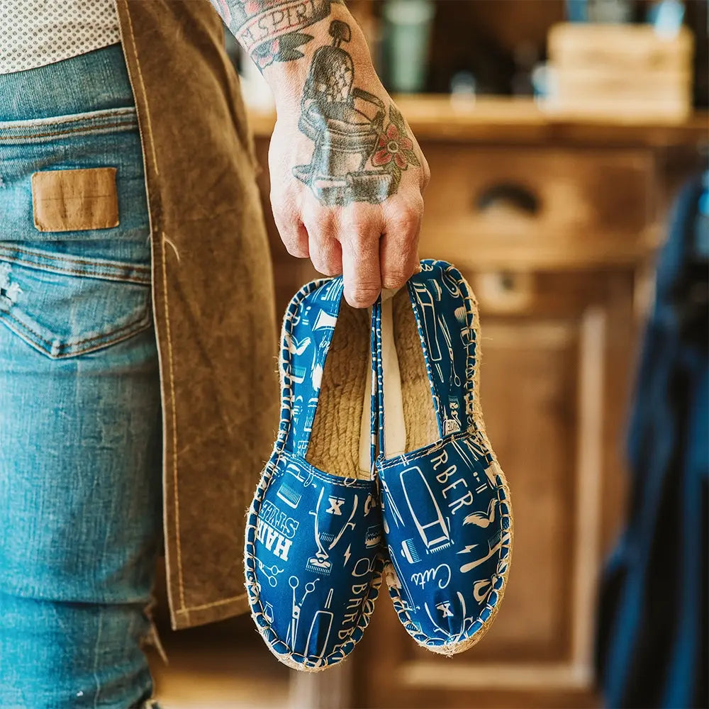 Espadrille barber made in France