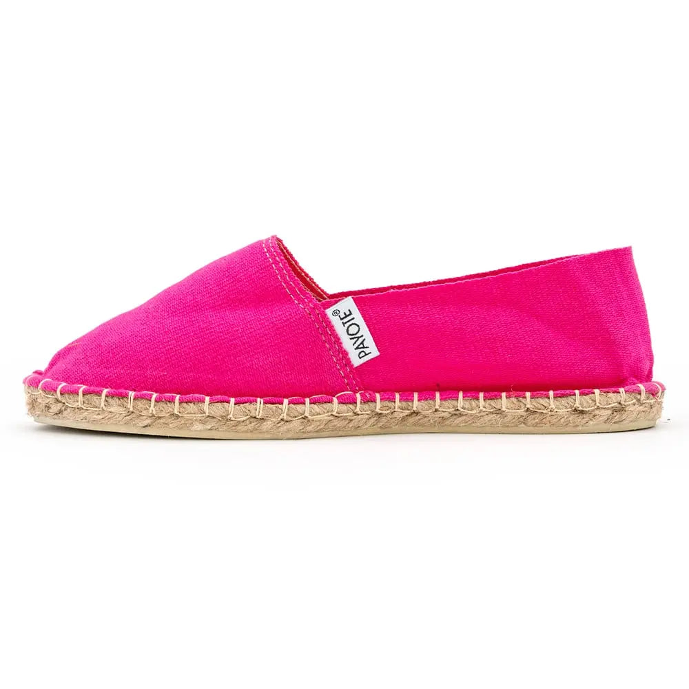 Espadrille fuchsia fabriquée en France