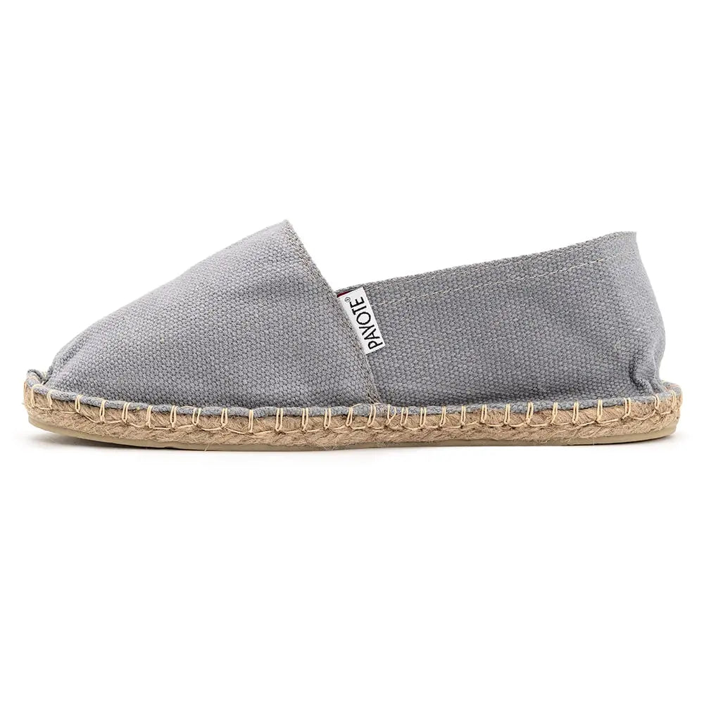 Espadrille grise fabriquée en France