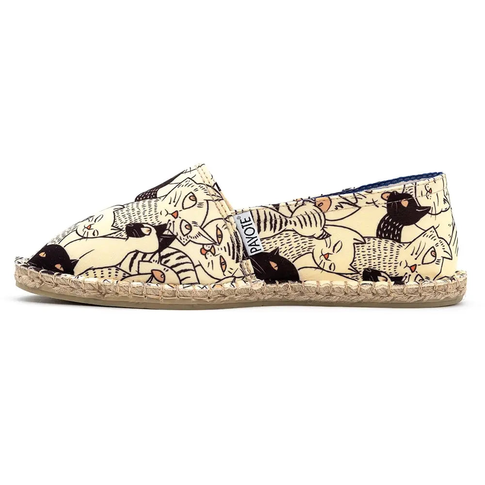 Espadrille à l'imprimé chat