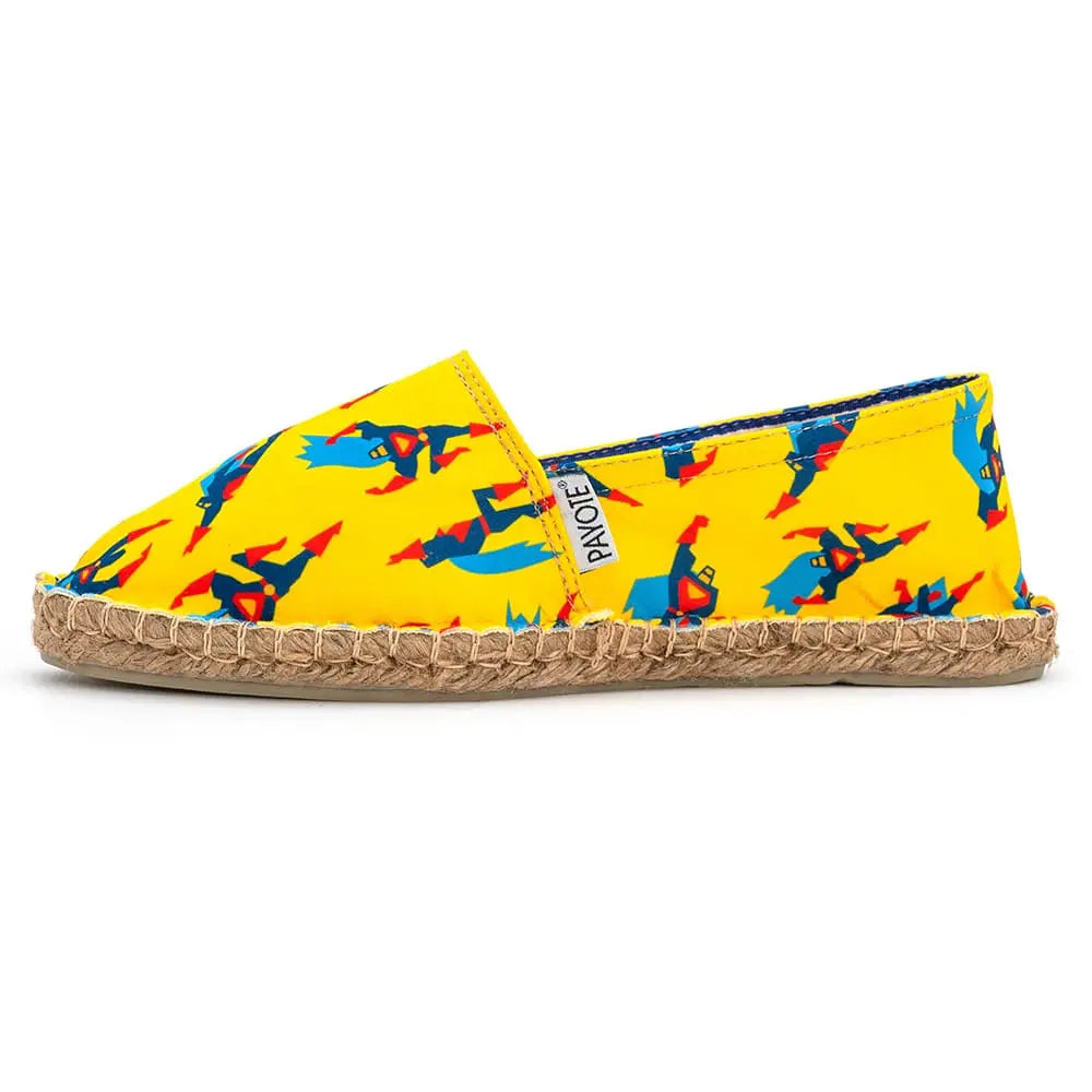 Espadrille à l'imprimé héros
