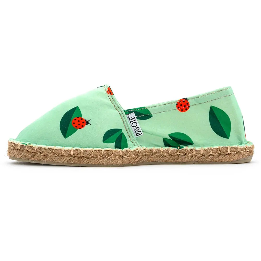 Espadrille aux motifs de coccinelles