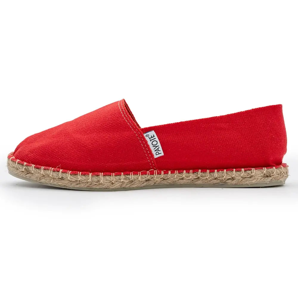 Espadrille rouge fabriquée en France