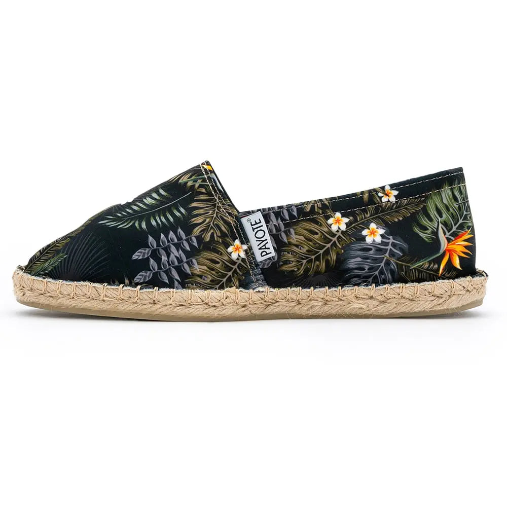 Espadrille tropicale noire