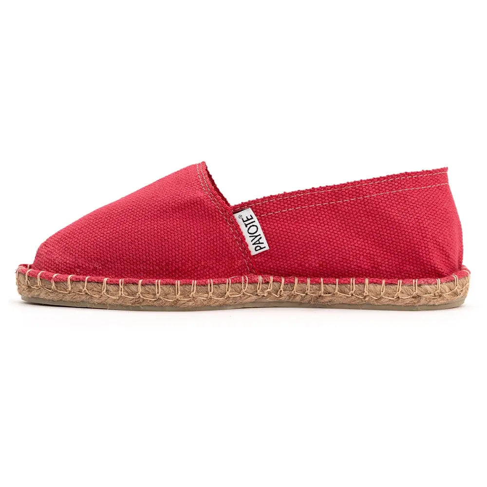 Espadrille framboise fabriquée en France