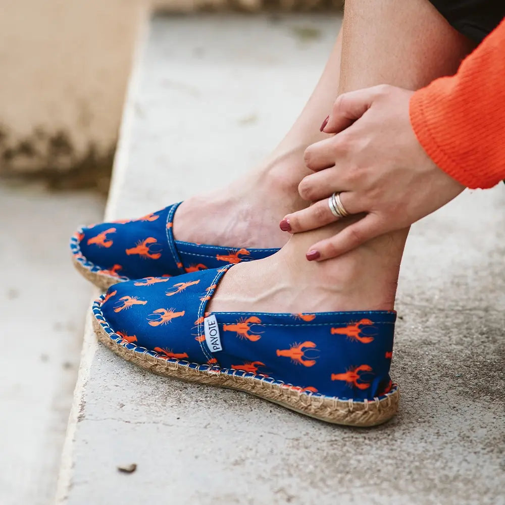 Espadrille Hervé à l'imprimé écrevisse