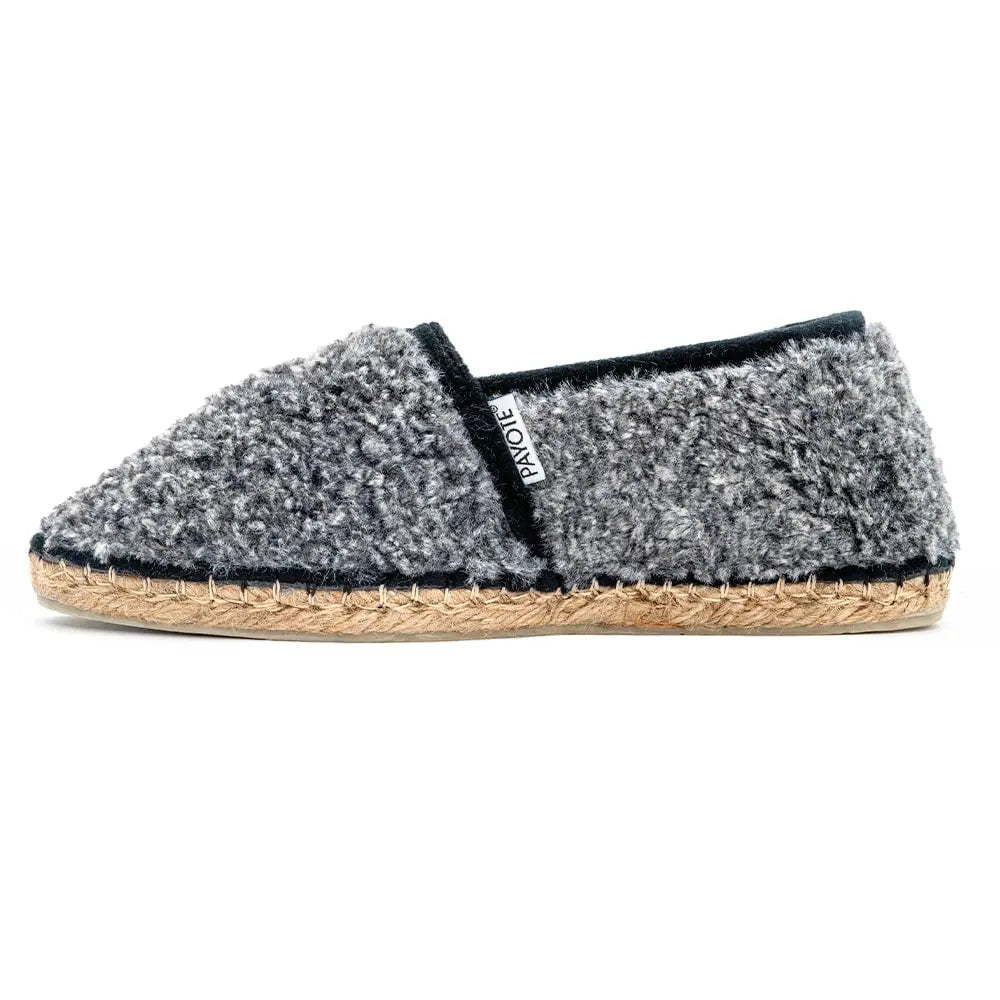 Chausson espadrille gris made in France